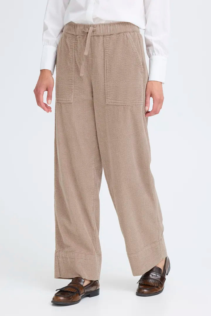 Fransa Salomi Relaxed Chunky Cord Trousers 0617011