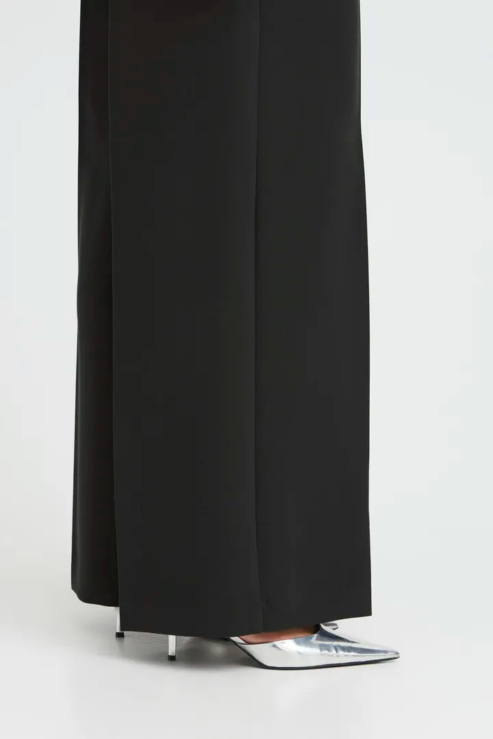 Byoung Wide Leg Trousers in True Black 20818341