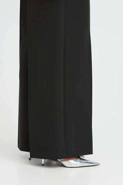 Byoung Wide Leg Trousers in True Black 20818341