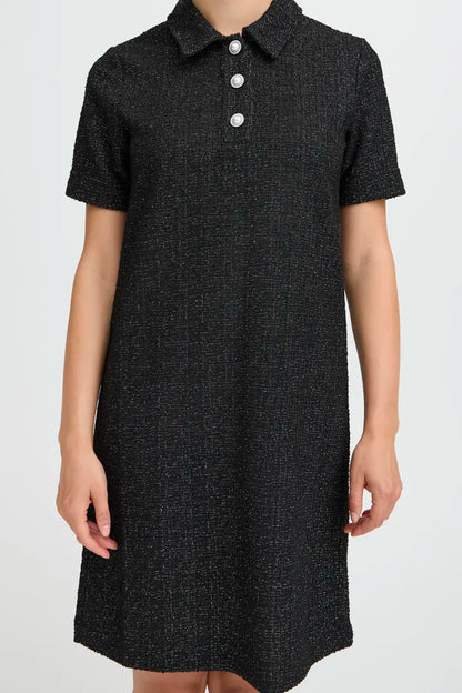 Byoung Tweed look Knit Shift Dress with Sparkle 20818236
