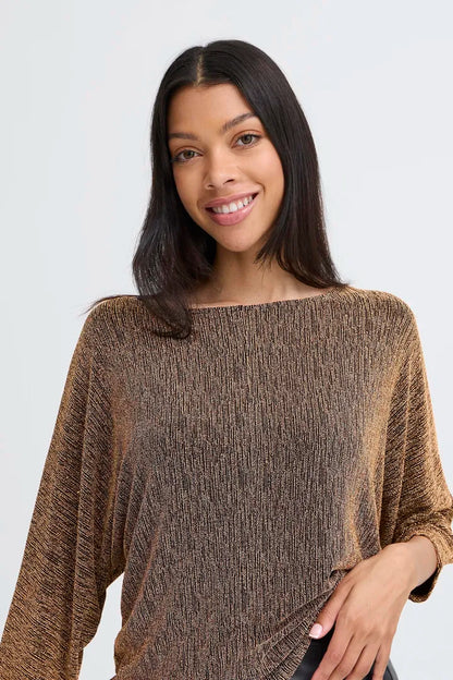 Byoung Shiloh Batwing Shimmer top in Gold or Silver 20818276