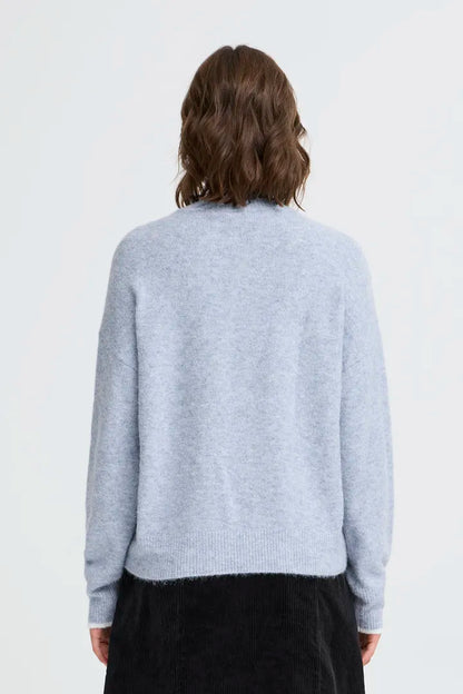 Fransa Baby blue jumper with Love Logo