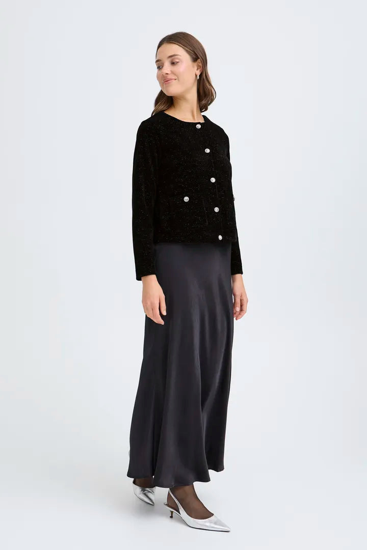 Fransa Chanel Sparkle Soft Jacket in Black  20617366