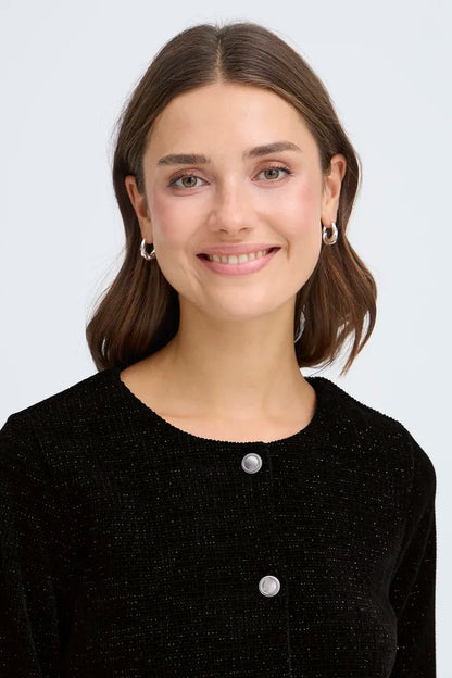 Fransa Chanel Sparkle Soft Jacket in Black  20617366