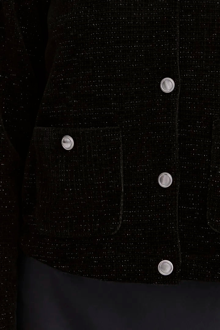 Fransa Chanel Sparkle Soft Jacket in Black  20617366