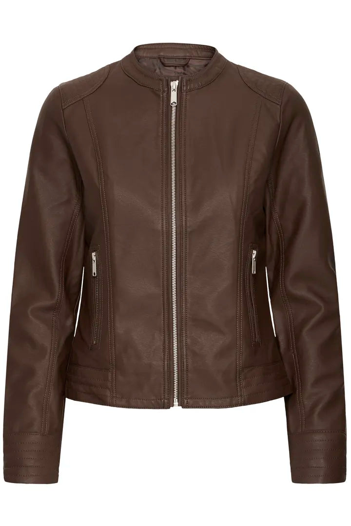 Byoung Faux leather jacket in Rich Java 20809396 Java