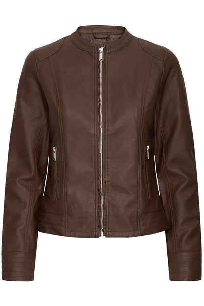 Byoung Faux leather jacket in Rich Java 20809396 Java