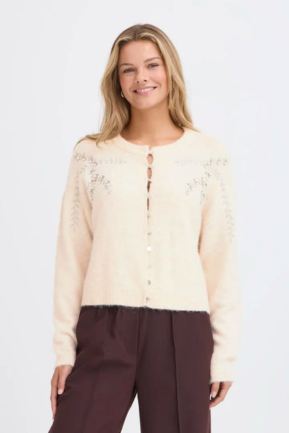 Byoung Vintage inspired embellished cardigan  20617317 1