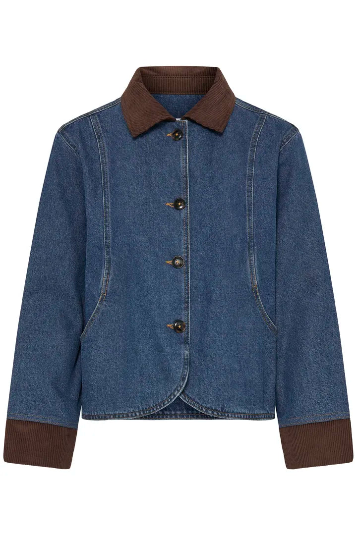 Byoung Denim Jacket with cord trim 20819295
