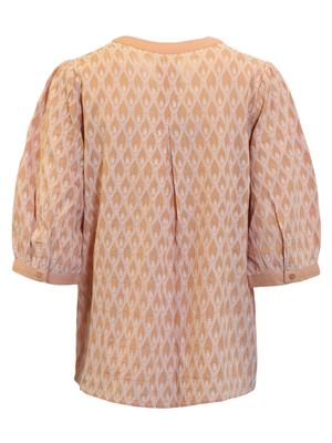 B Copenhagen Cotton Textured blouse with 3/4 sleeve 219940