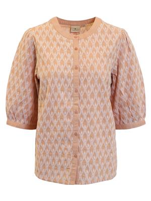 B Copenhagen Cotton Textured blouse with 3/4 sleeve 219940