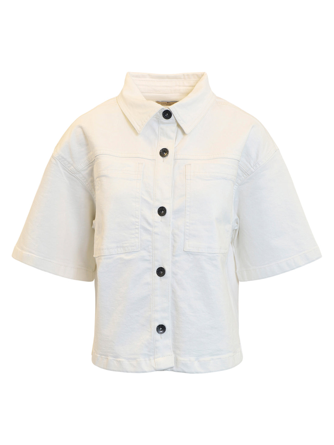 B Copenhagen Cream Supersoft denim shirt 220088