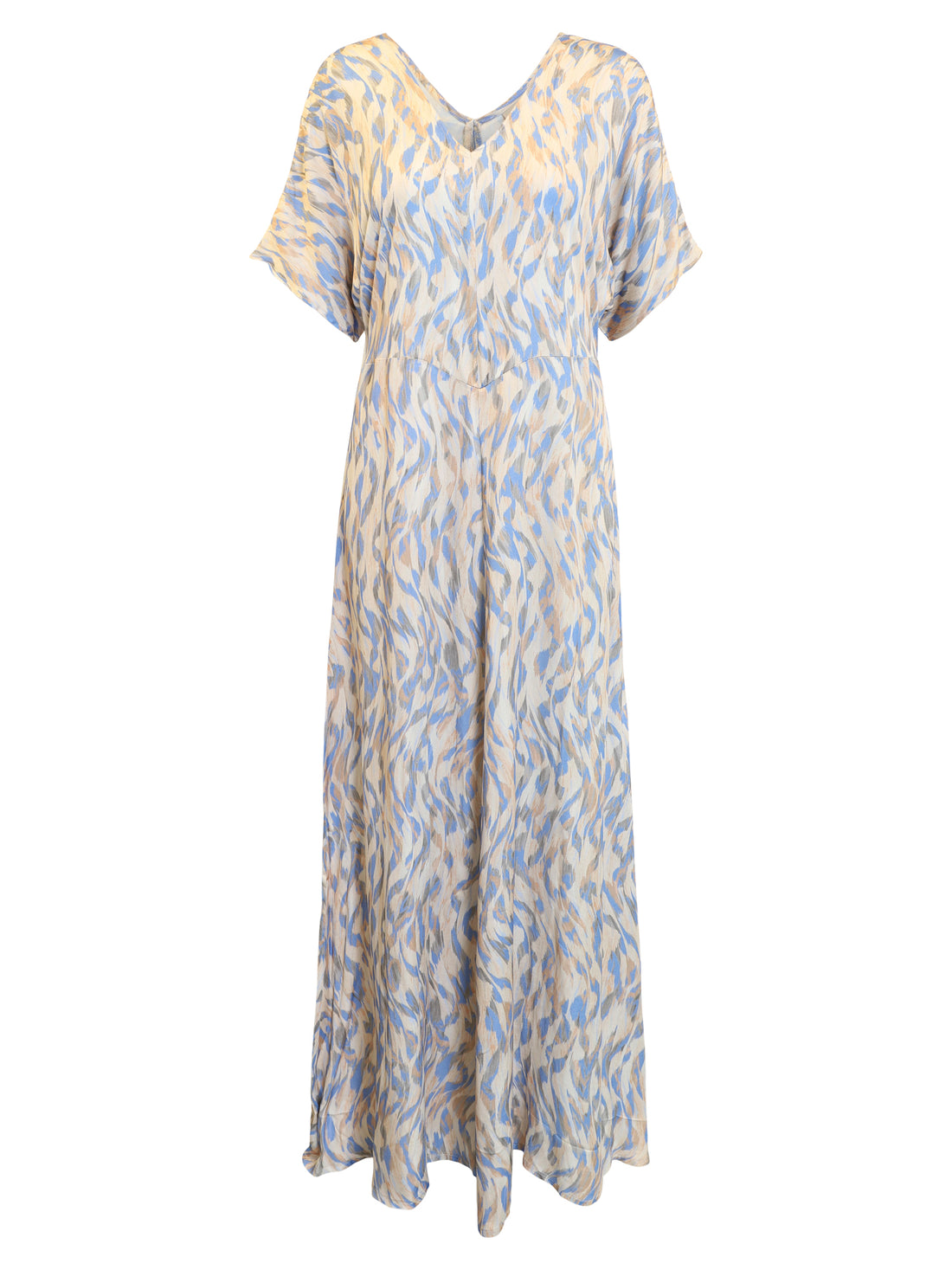 B Copenhagen V Neck Flutter sleeve  Maxi dress 220186