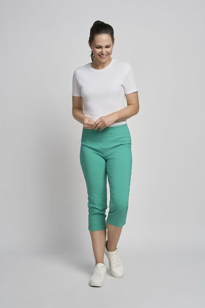 Pinns Stretch Crop Trousers with Back Pockets 226C