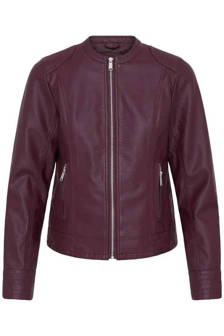 BYoung Faux leather jacket in Fig 20809396 Fig