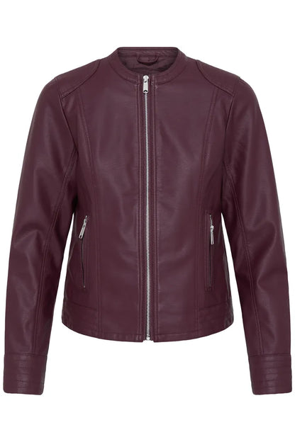 BYoung Faux leather jacket in Fig 20809396 Fig