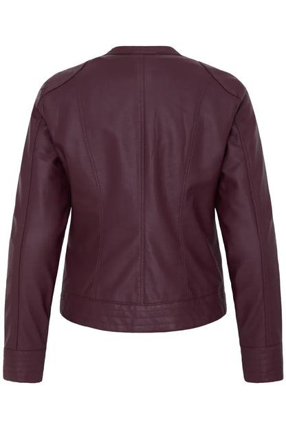 BYoung Faux leather jacket in Fig 20809396 Fig