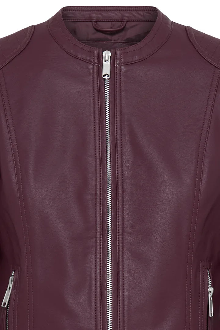 BYoung Faux leather jacket in Fig 20809396 Fig