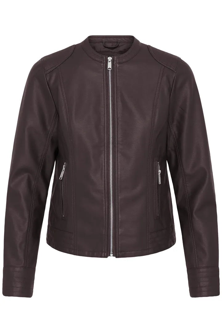 Byoung Faux leather jacket in Rich Java 20809396 Java