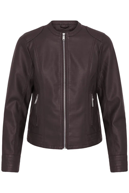 Byoung Faux leather jacket in Rich Java 20809396 Java
