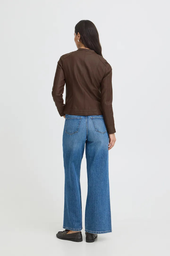 Byoung Faux leather jacket in Rich Java 20809396 Java