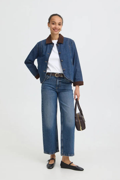 Byoung Denim Jacket with cord trim 20819295