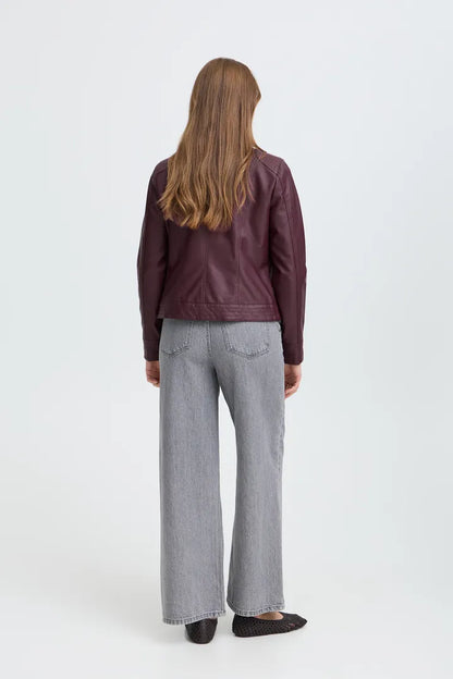 BYoung Faux leather jacket in Fig 20809396 Fig
