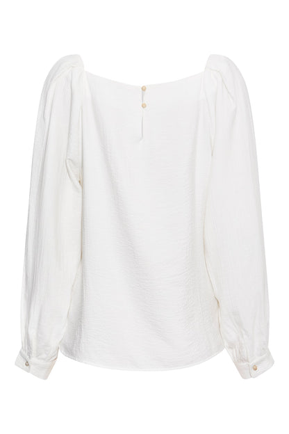 Rue De Femme Cream long sleeve blouse