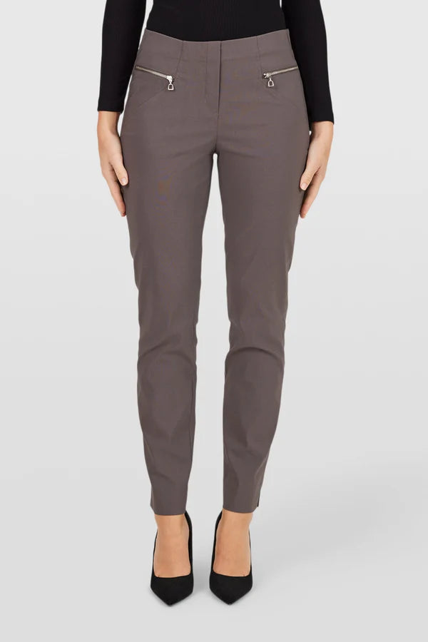 Robell Mimi Pull on Stretch Trousers with Zip pocket detail. All Colours 51663 2025