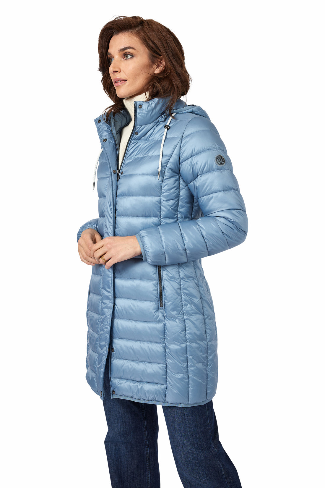Fransden Superlight weight Quilted Coat with Hood.  All Colours