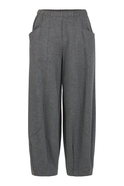 Noen Winter Weight Pin tuck Trousers in Dark Grey 81366 99