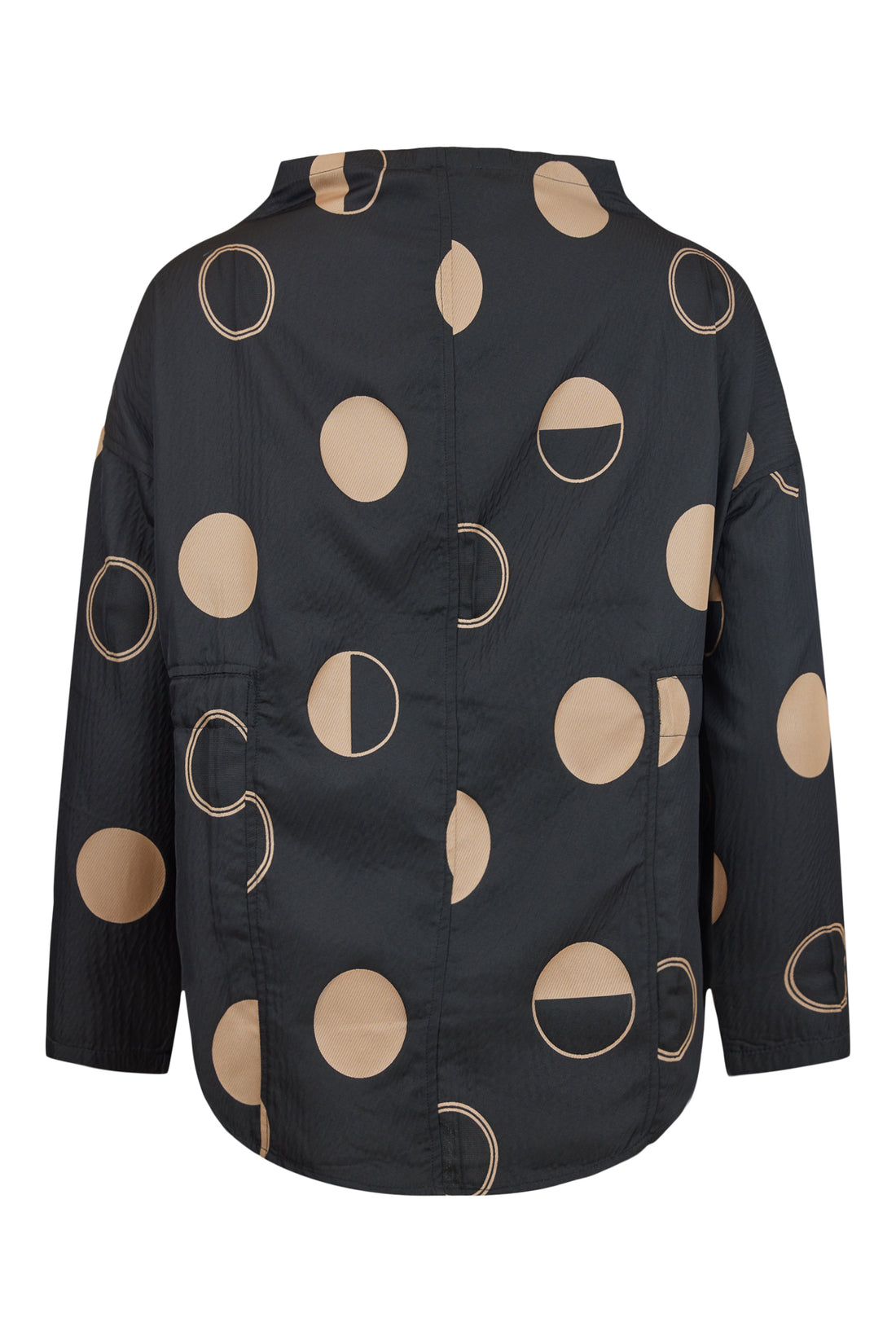 Moon Phase Print Top with Funnel neck ny NOEN 83684
