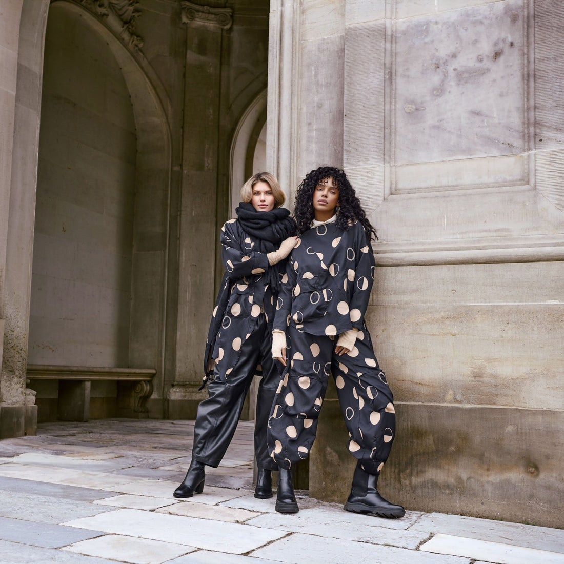 Moon Phase Print Coat by NOEN