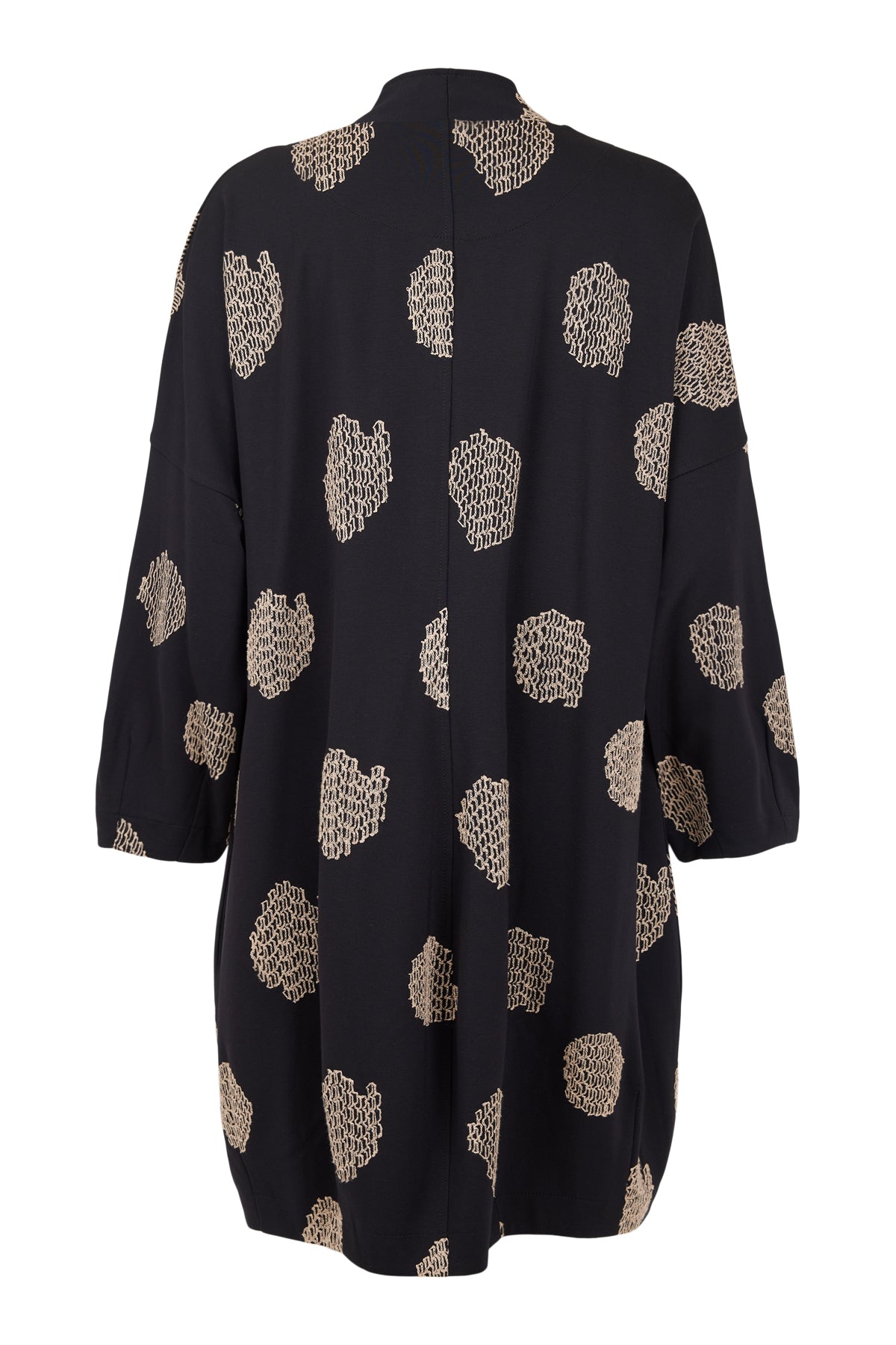 Noen embossed knit coat with pockets  87138