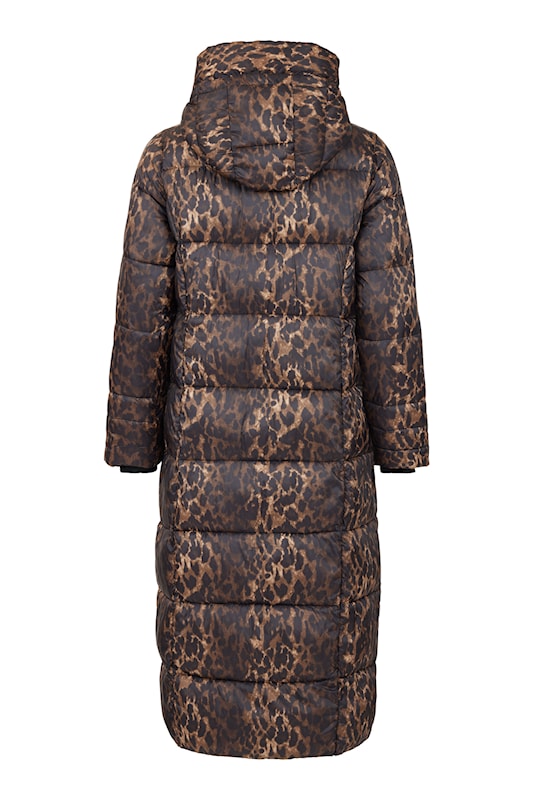 Normann Leopard print long padded Coat  4339 4557