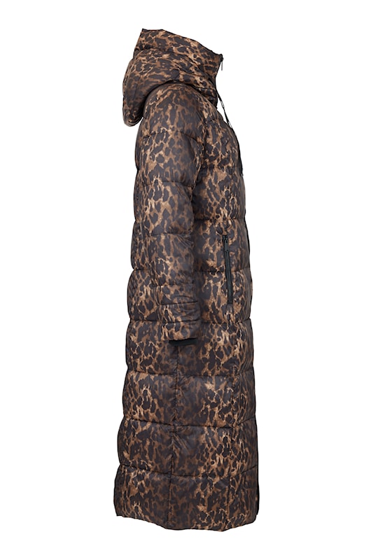 Normann Leopard print long padded Coat  4339 4557