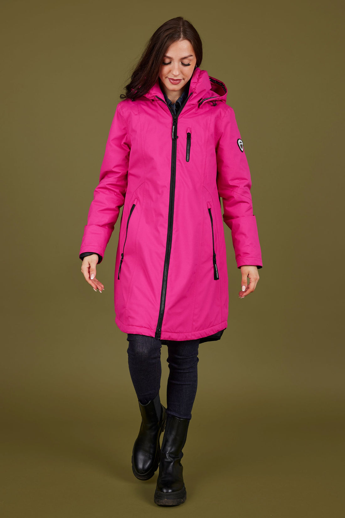 Normann Winter Weight Quilted Waterproof Coat Pink 9223 5198
