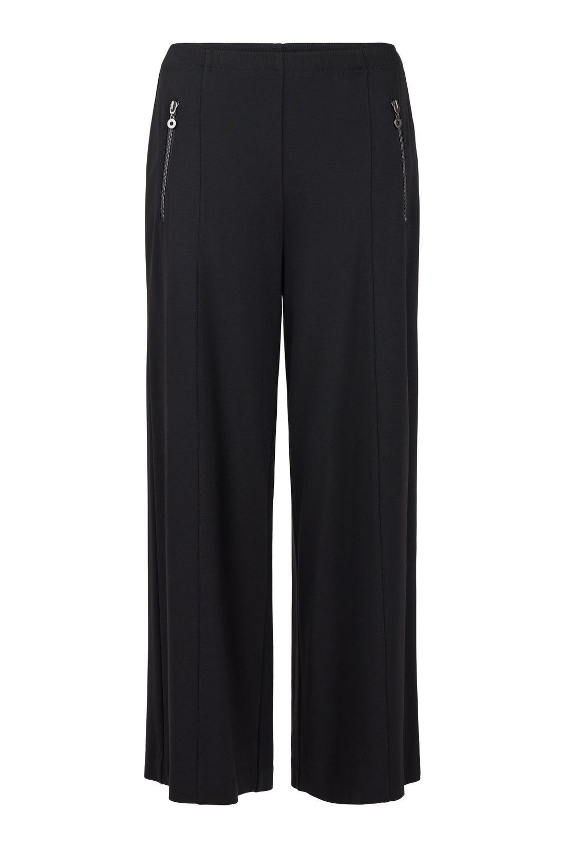 Noen Wide Leg Jersey trousers in Black 26&quot; leg  81448 9480