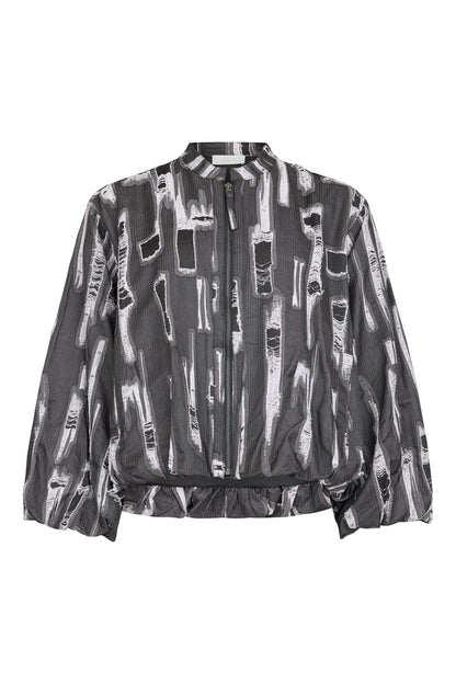 Noen Short Abstract Print Jacket with back pocket detail 87206