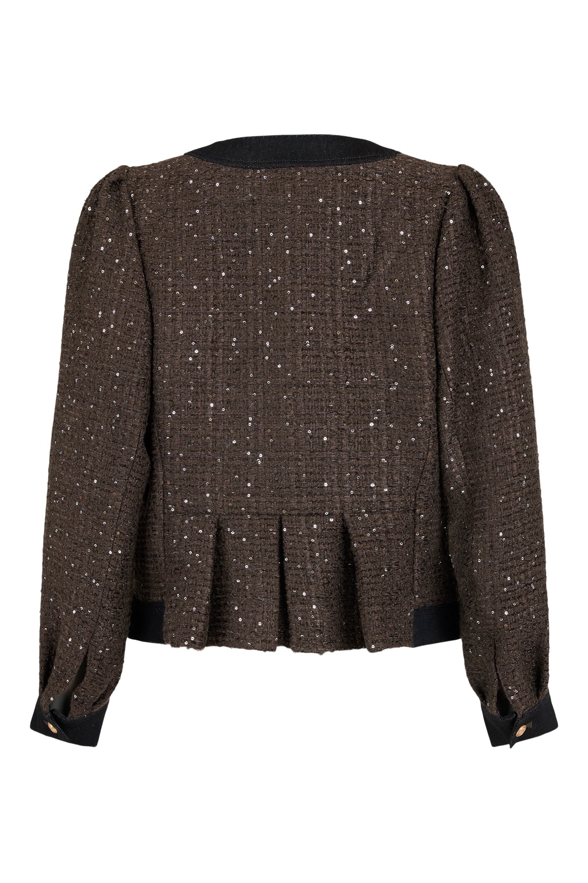 Noen Shimmer textured jacket with back peplum detail  87264