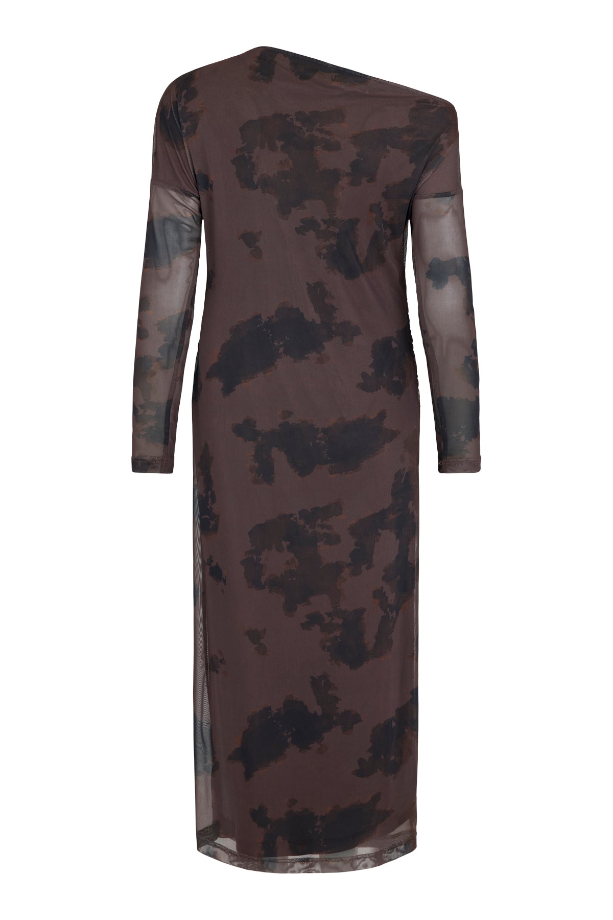 Noen Drape mesh overlay midi dress 88648