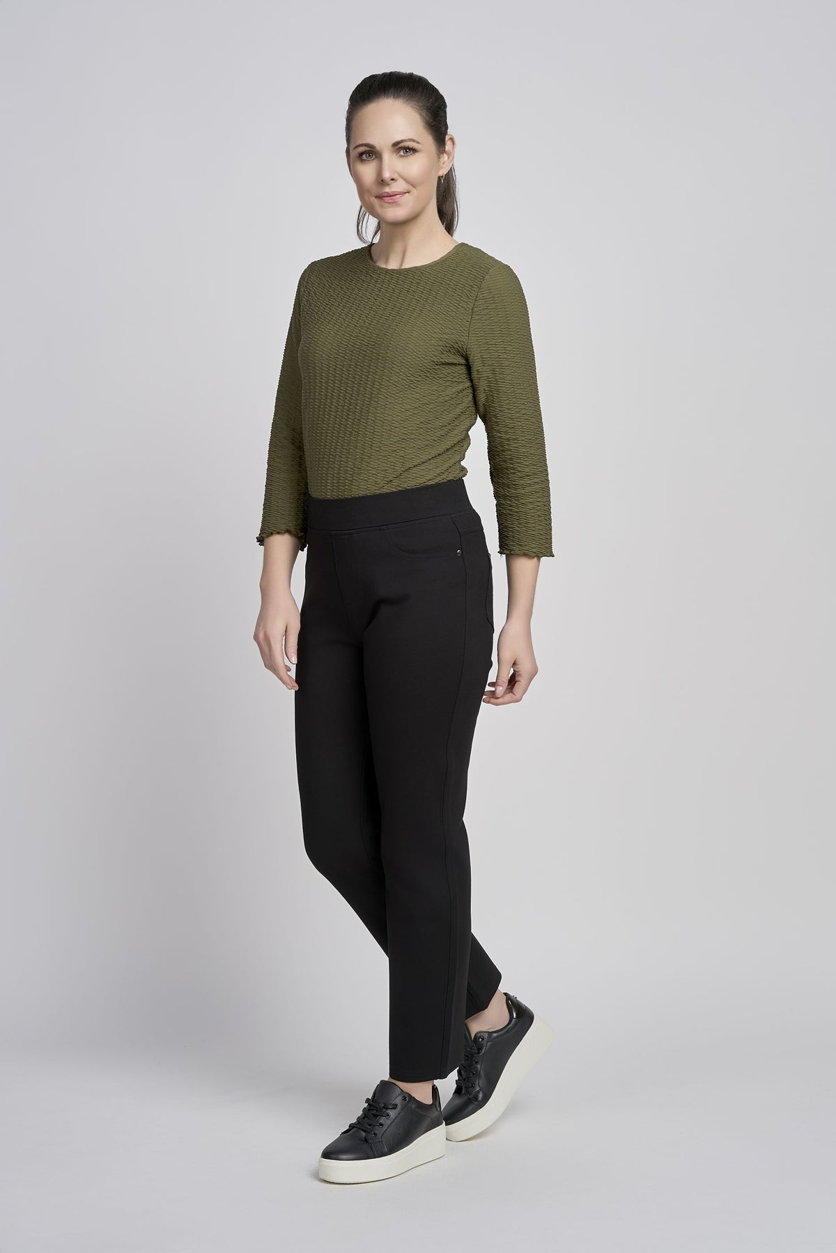 Pinns Poppy Jean Style Pull Up trouser 280T 2026