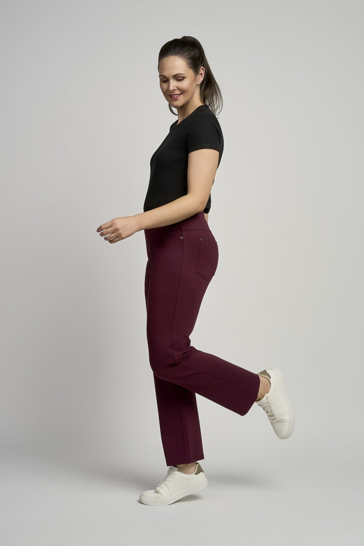 Pinns Power Sculpting Pull-Up Jeans-Style Trousers | 280T