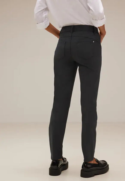 Street One Technostretch trousers with zip detail black or navy