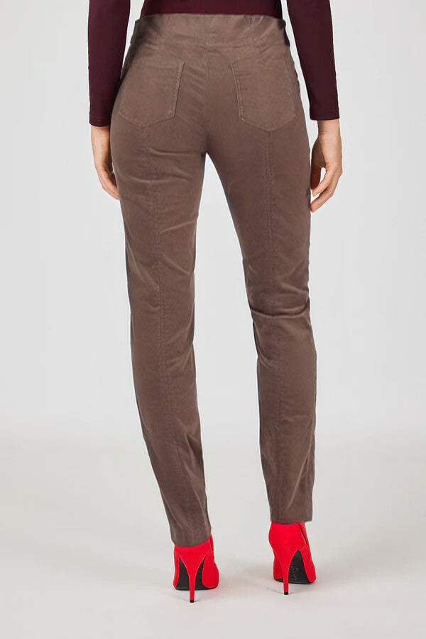 Robell Fine Cord Trousers in Taupe 52457 54636
