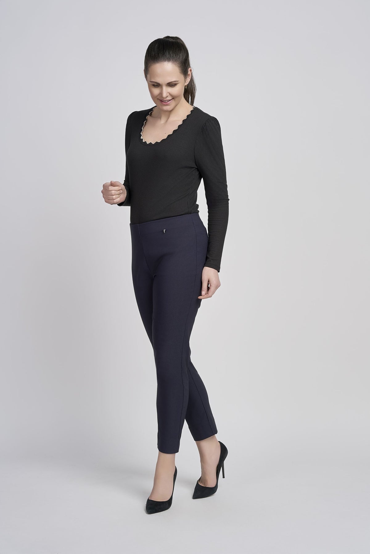 Pinns Petite Brushed Fleece lined  Trousers | 26.5in Leg