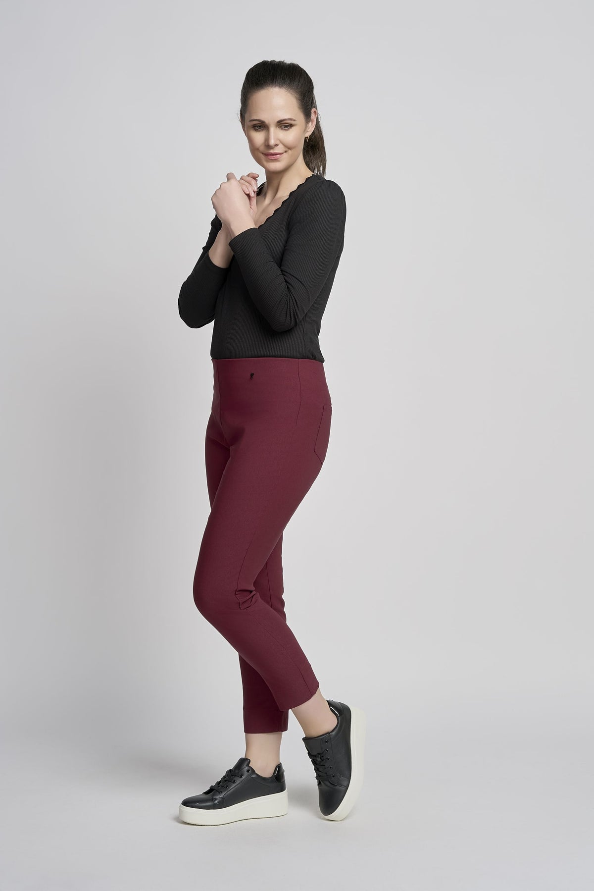 Pinns Petite Brushed Fleece lined  Trousers | 26.5in Leg