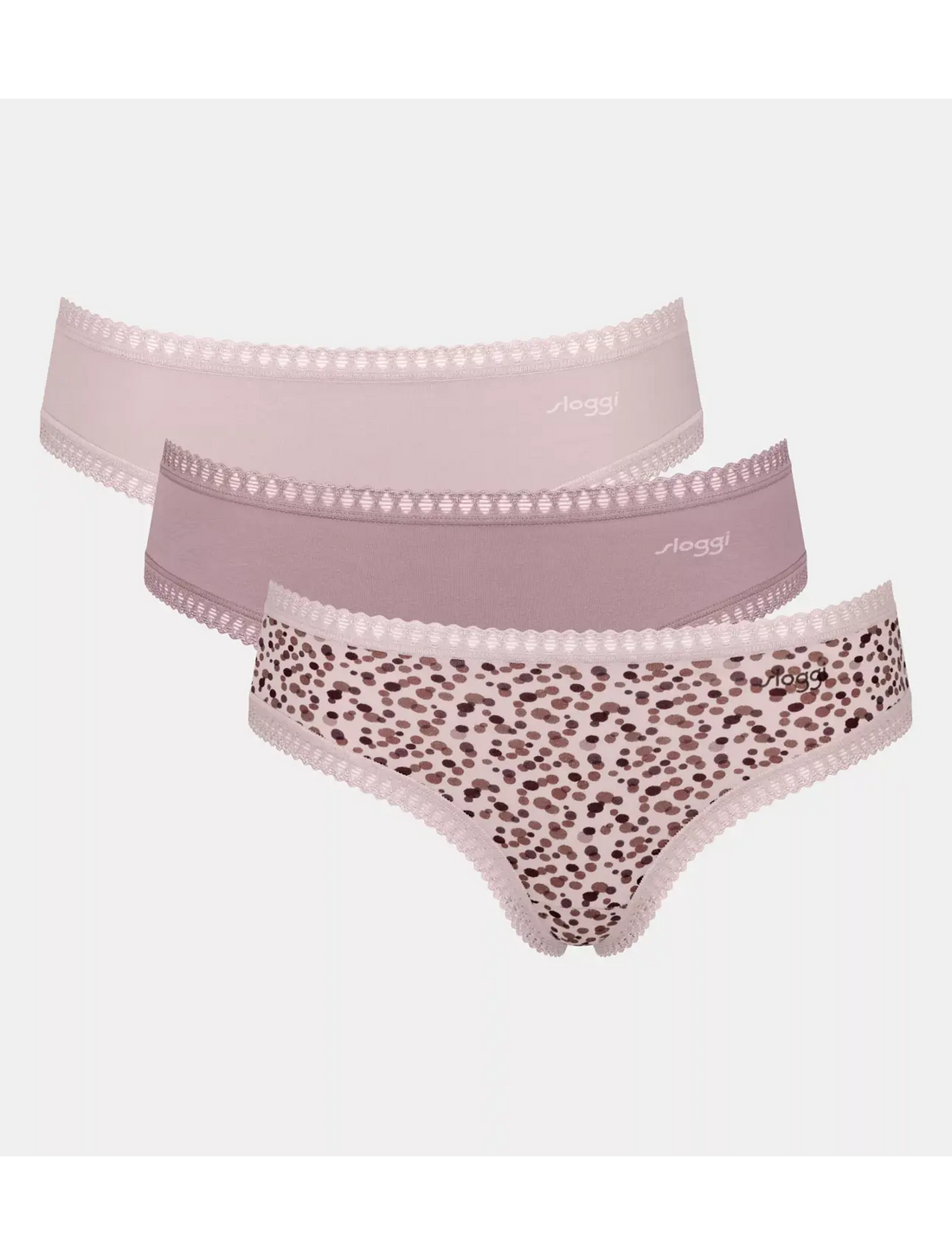 Sloggi Go Crush 3pk Hipster Brief Mocha mix