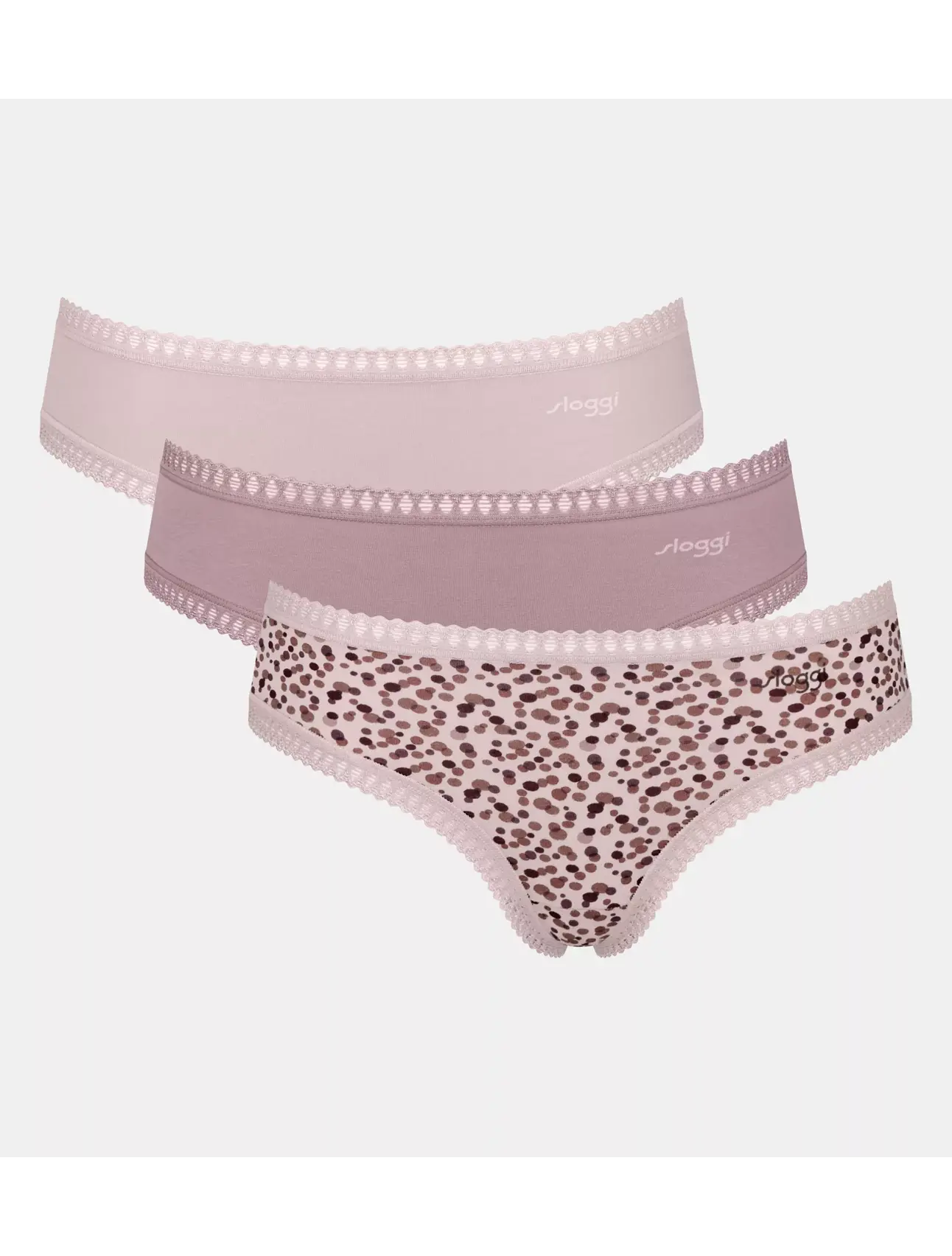 Sloggi Go Crush 3pk Hipster Brief Mocha mix