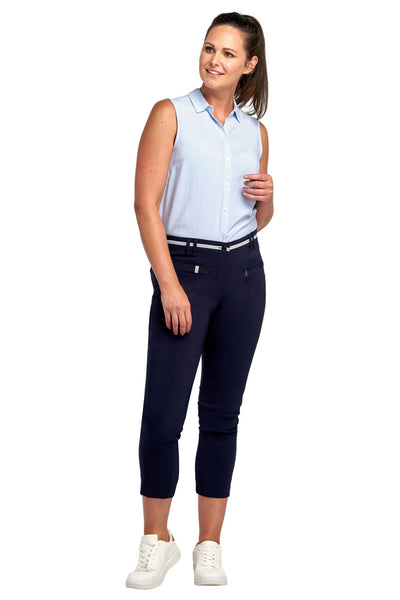 Pinns Audrey Ankle Grazer trouser with sporty waistband.378Ct 2024